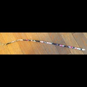 black and red floral choker